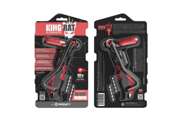 King Rat Slingshots-Steinschleuder Black Widow